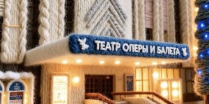 Нейросеть сделала вязаными театры Саратова